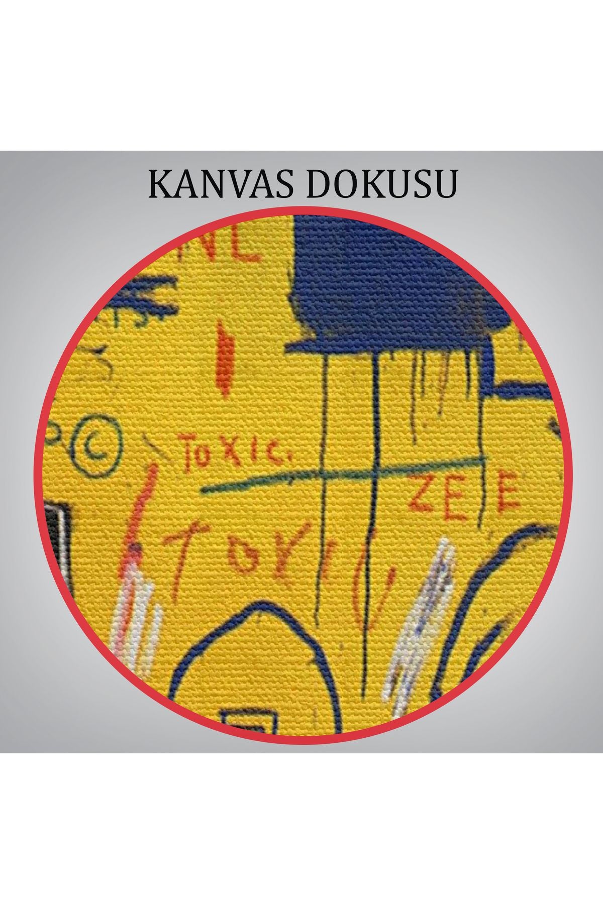 Jean Michel Basquiat, Hollywood Africans 1983 Kanvas Tablo-5058