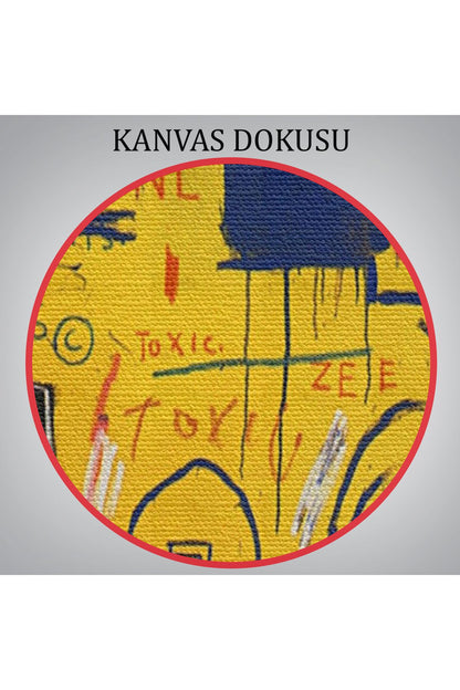 Jean Michel Basquiat, Hollywood Africans 1983 Kanvas Tablo-5058