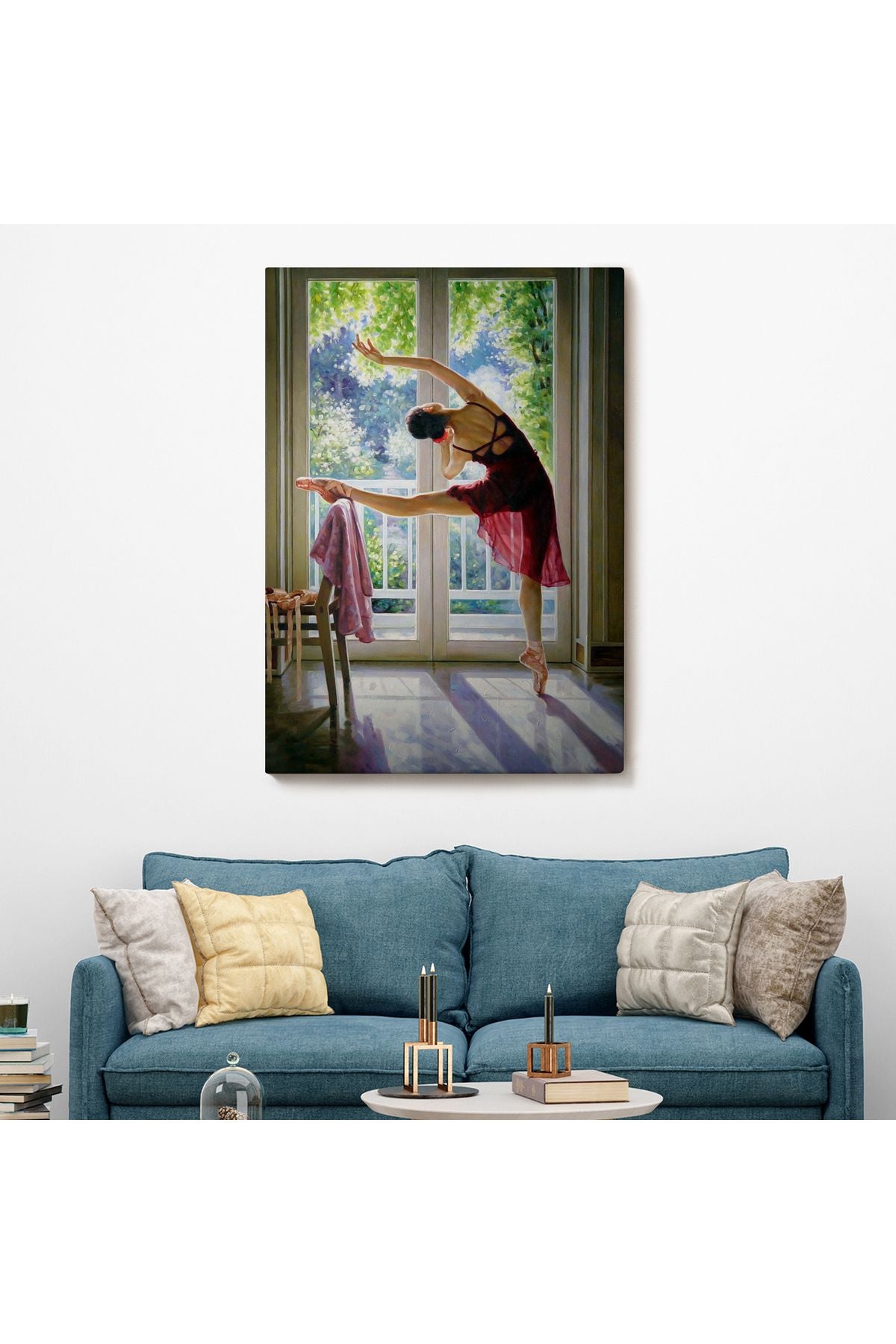 Bale Yapan Dansçı Kadın Duvar Tablosu-6428