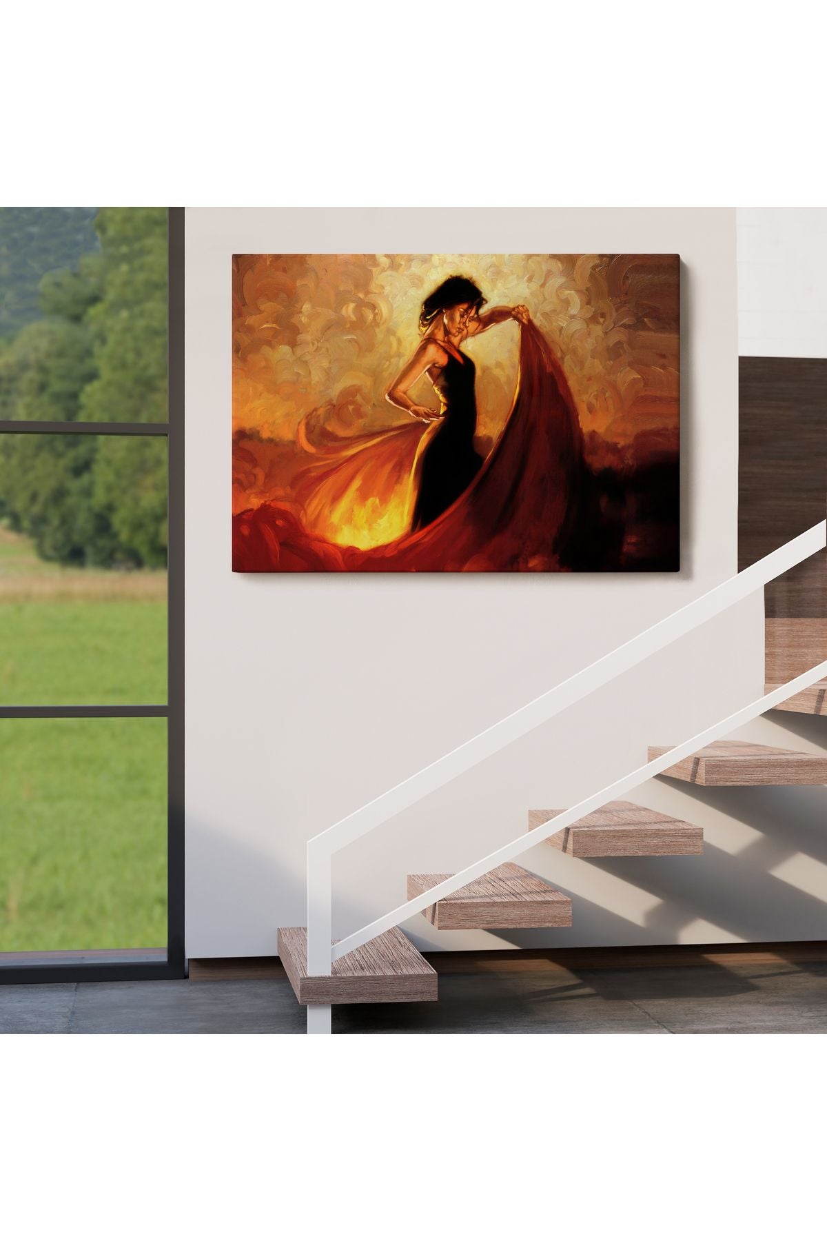 İspanyol Dansçı Kadın Tablosu-6595