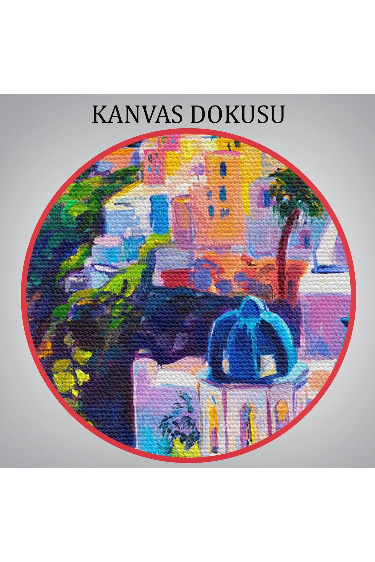 Santorini Yunanistan Güzel Bir Kızın Kavramsal Soyut Resmi-3754