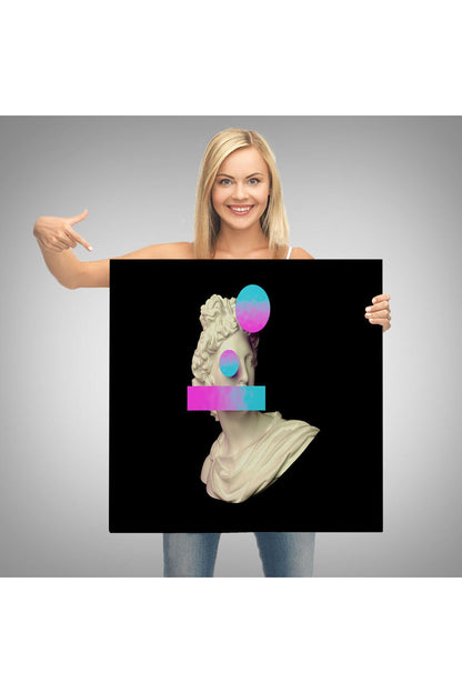 Vaporwave Tarzı Çağdaş Sanat Kanvas Tablo-5100