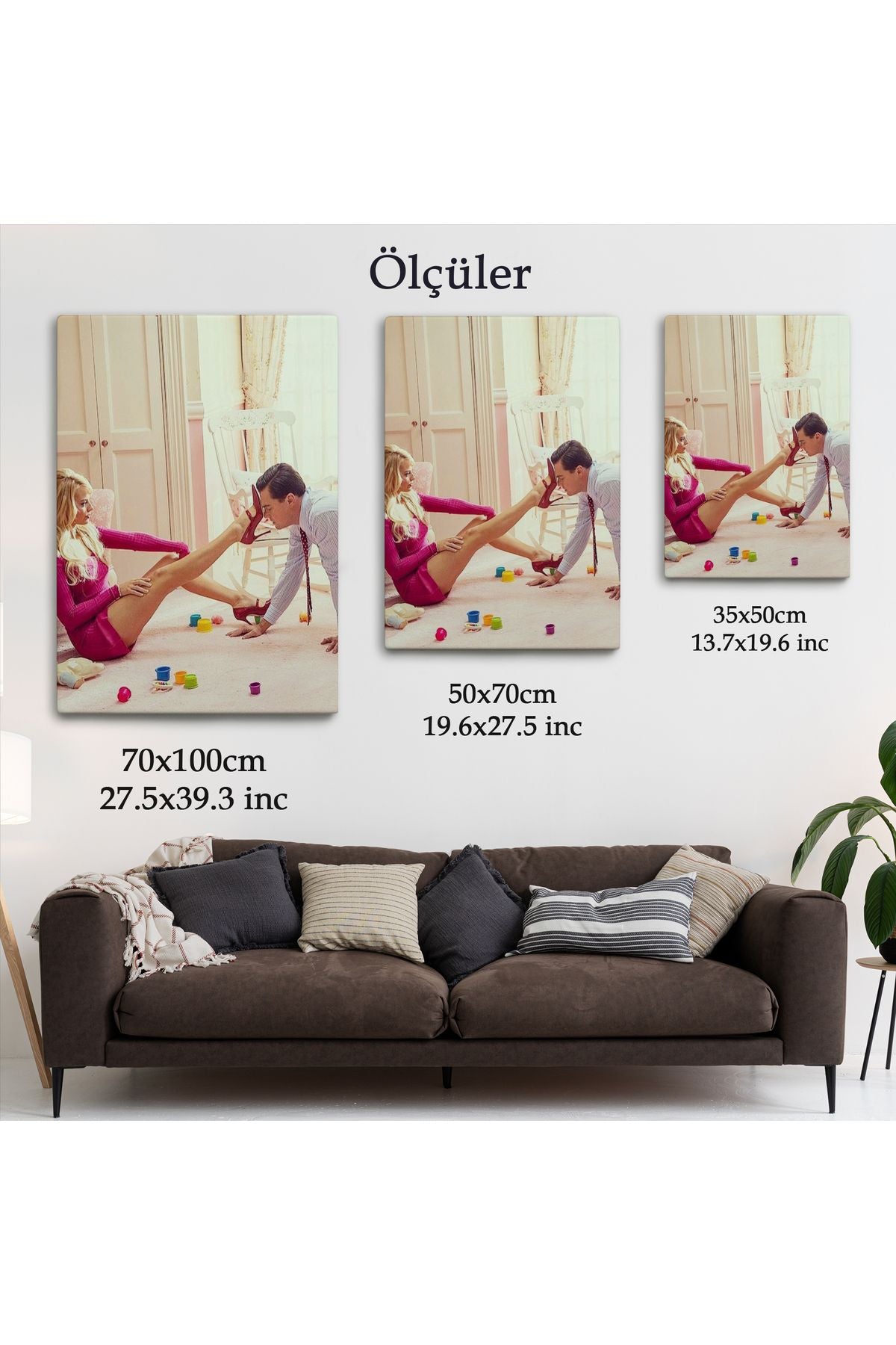 Leonardo Di Caprio ve Margot Robbie The Wolf of Wall Street Filmi Tablo-6036