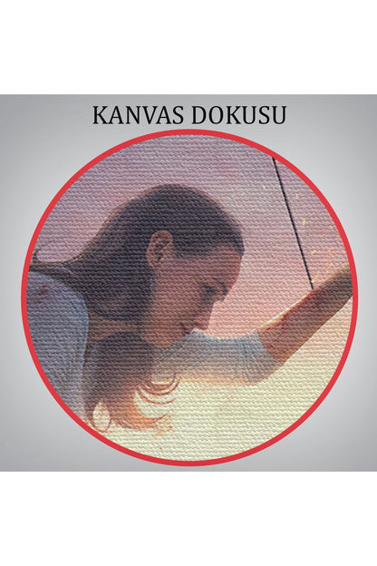 Çocuğunu Bilgi İle Koruyan Anne Kanvas Tablo, Kütüphane Posteri-5411