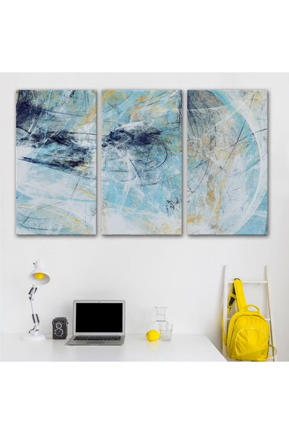 Fütüristlik Soyut Dekoratif Kanvas Duvar Tablosu-3471