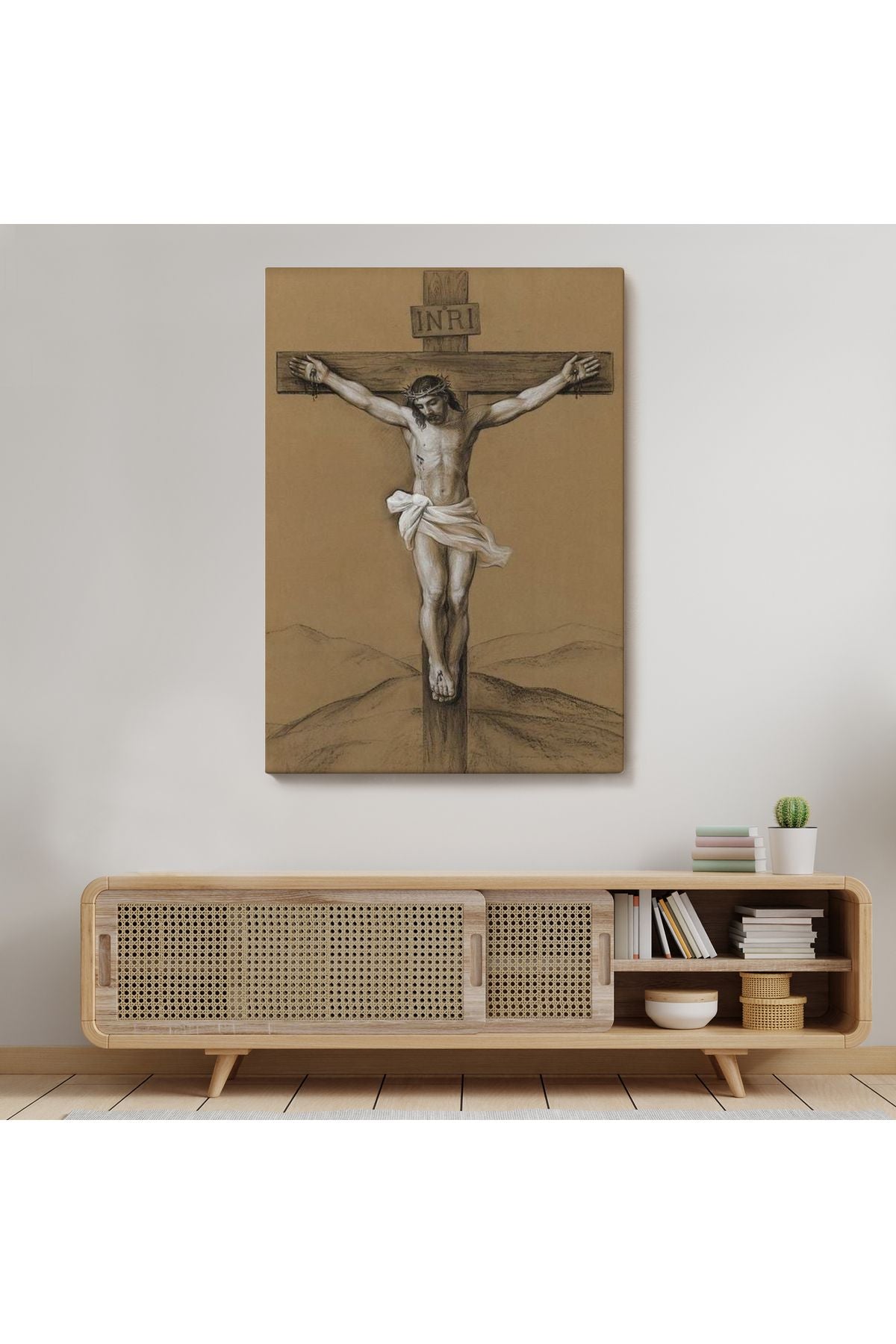 İsa Çarmıha Gerilmiş Duvar Tablosu-6048