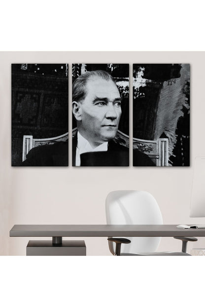 Keskin Bakışlı Atatürk Tablosu-6635