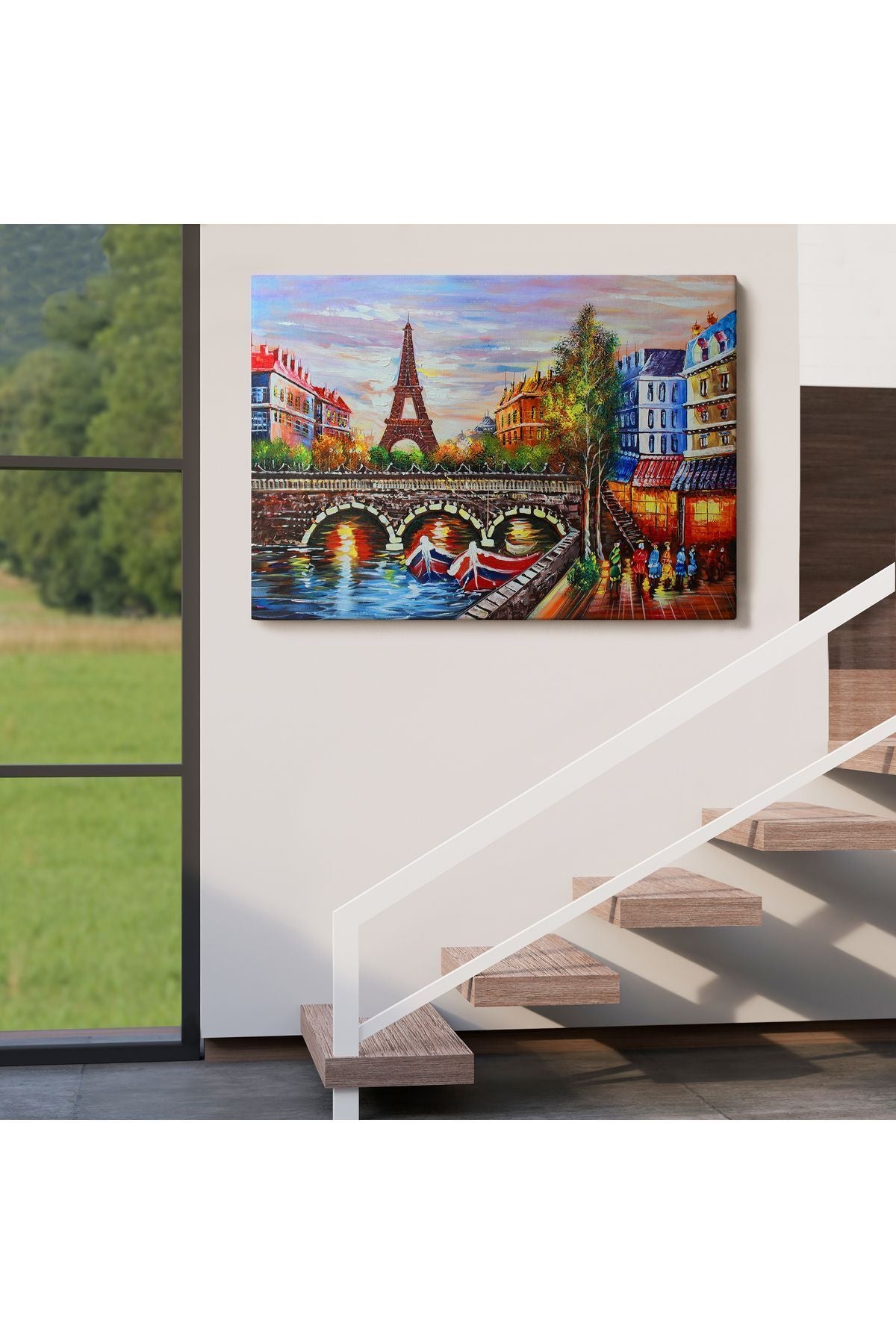 Dekoratif Kanvas Tablo, Duvar Tablosu- Eyfel Kulesi Paris, Modern 1232