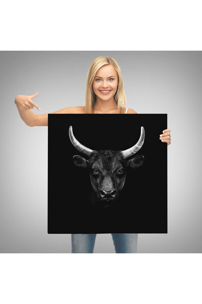 Boğa Dekoratif Kanvas Tablo-5809