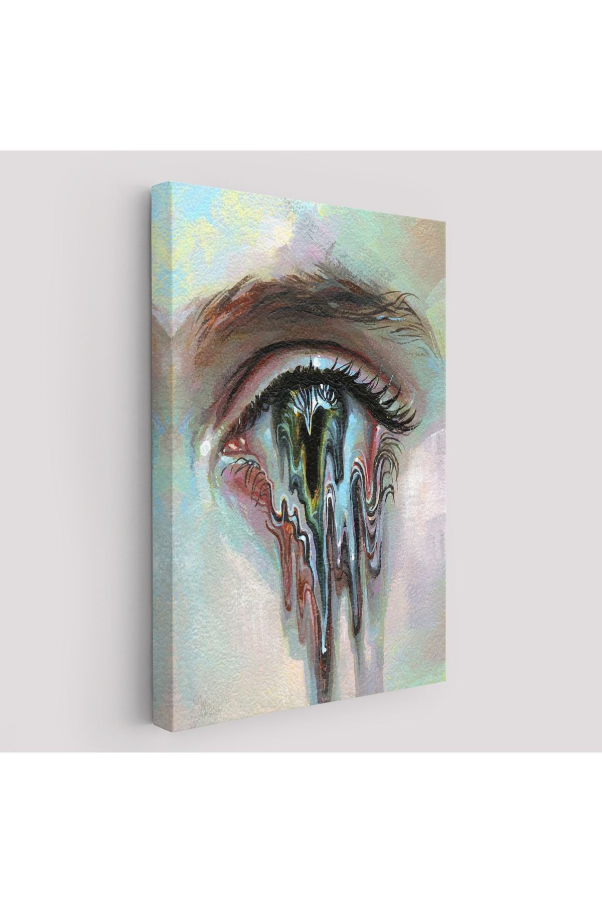 Çerçeveli Gözü Akan Kadın Dekoratif Tablo-6333