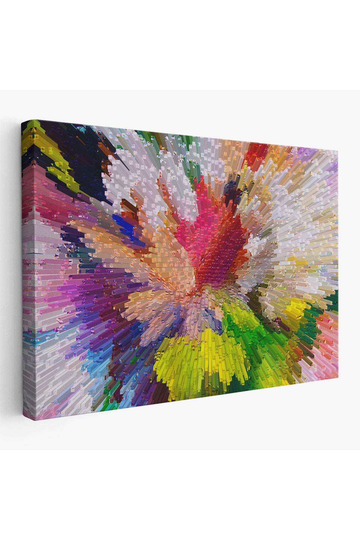 Soyut Sanatsal Yağlıboya Görünüm Dekoratif Kanvas Duvar Tablosu-3565