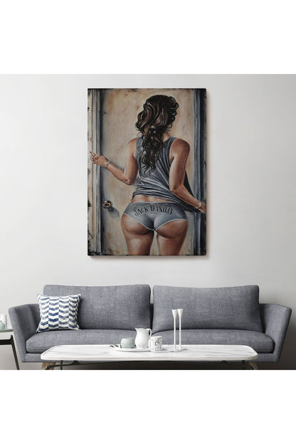 Sexi Popolu Kadın Dekoratif Duvar Tablosu-6120