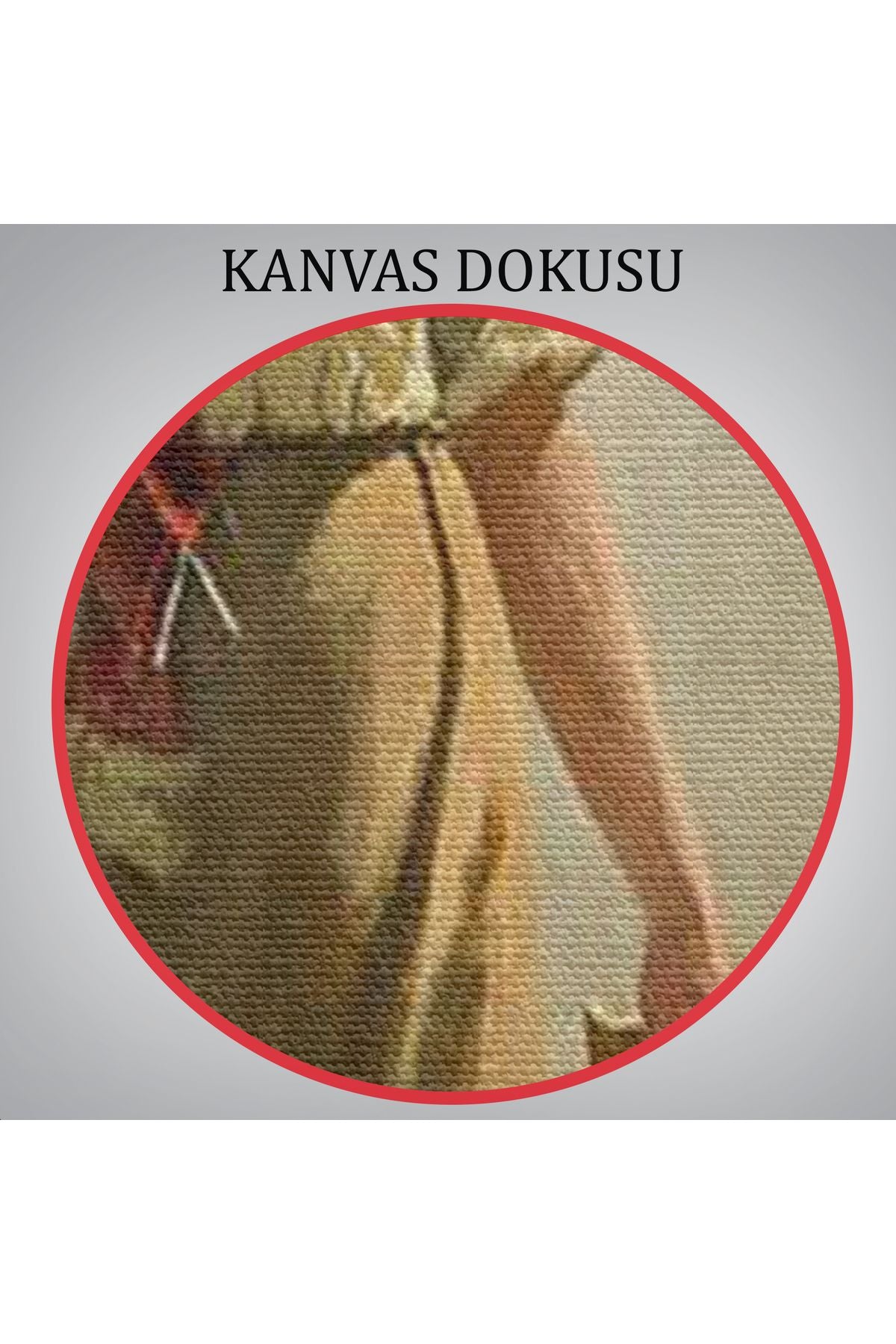 Çayırda Yüreyen Köylü Kızı Duvar Tablosu-6324