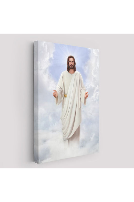 Rab İsa Bulutlarda Göründü, Kilise Hediyesi Hristiyan Kanvas Tablo-5289
