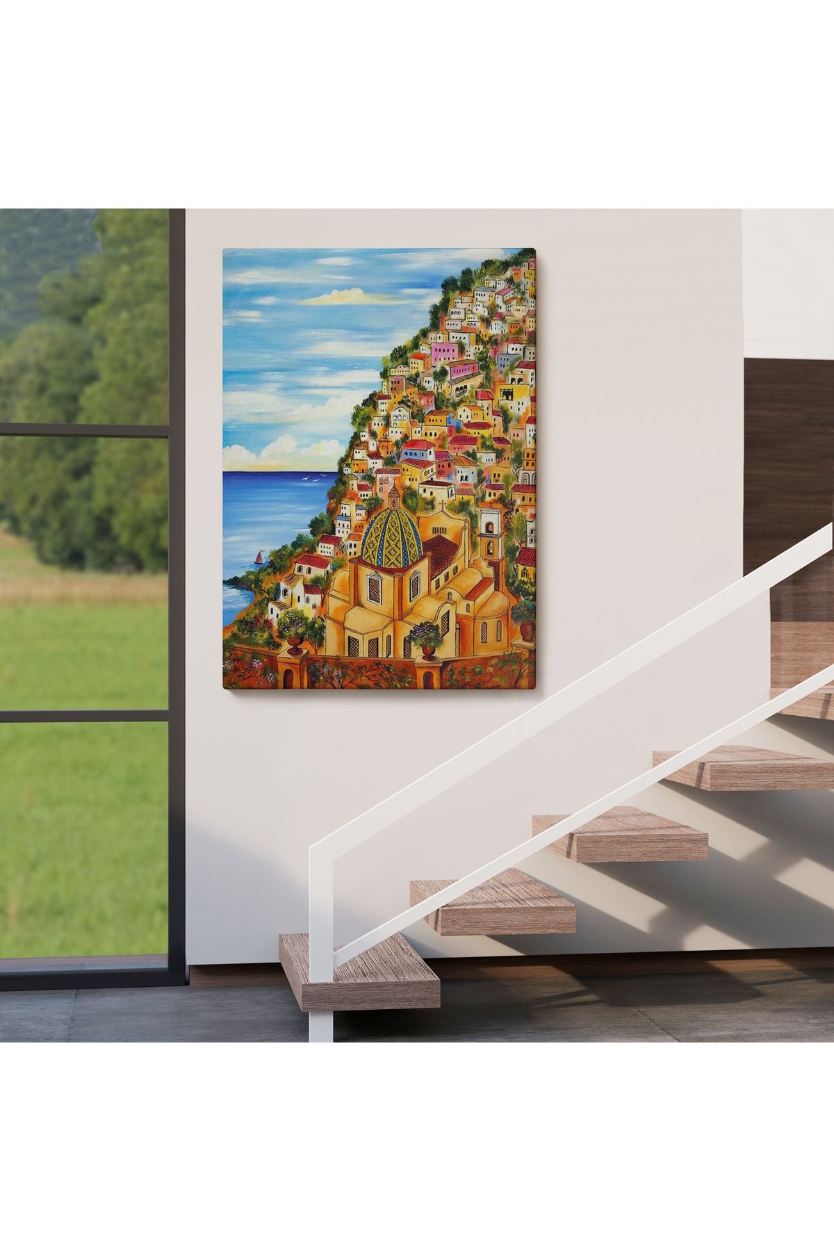 Roberto Gagliardi'nin Positano İsimli Tablosu-6328