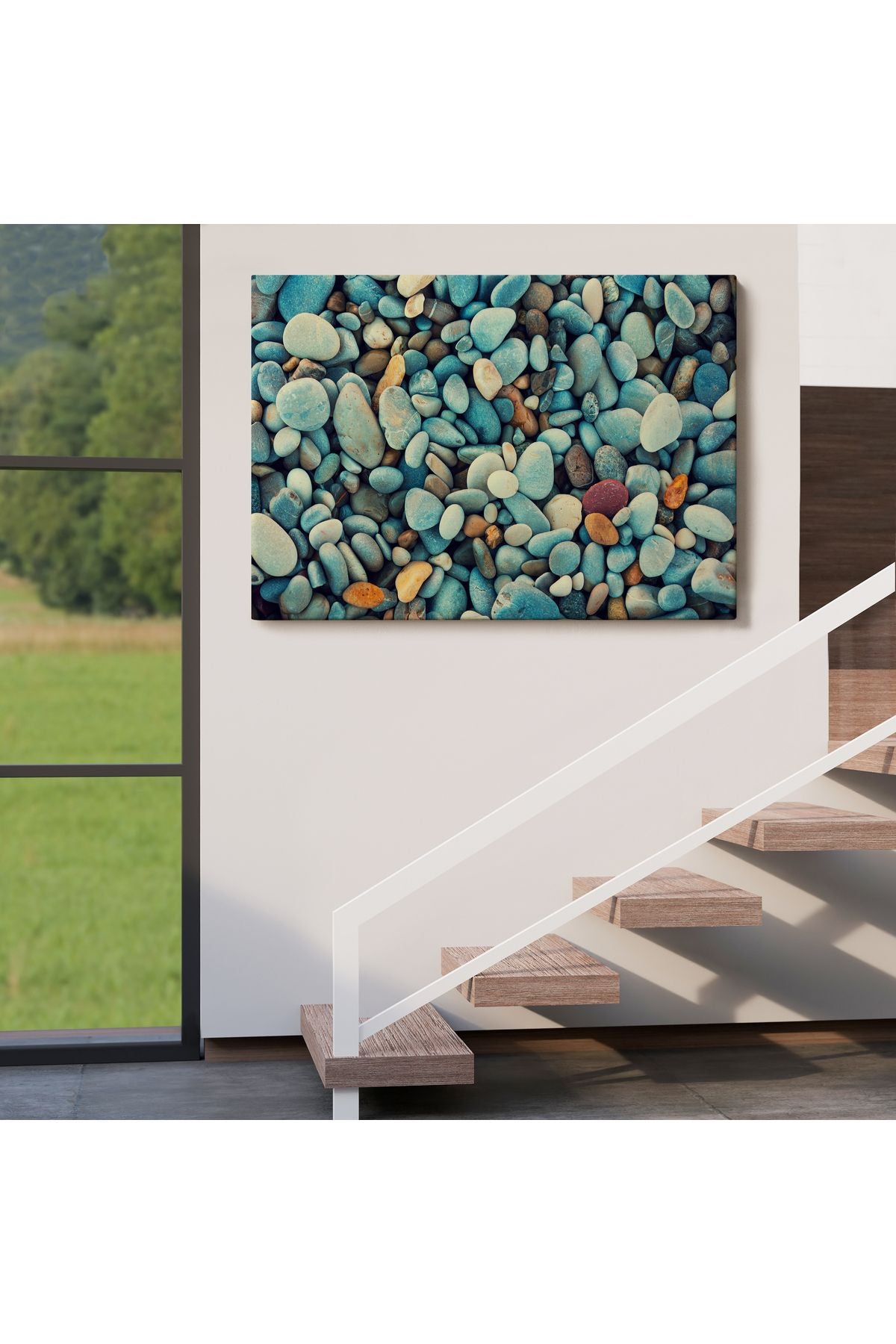 Deniz Taşı Dekoratif Kanvas Duvar Tablosu-3495