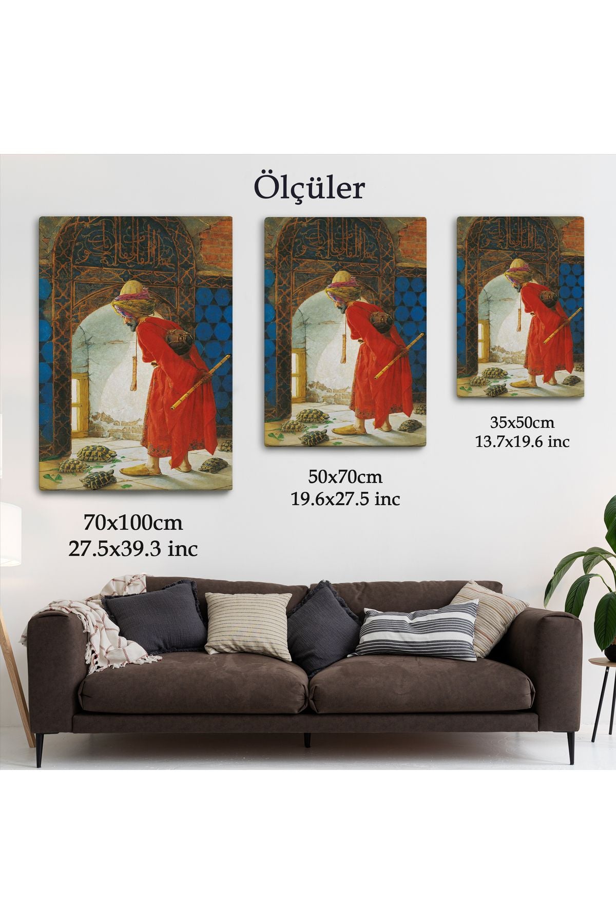 Osman Hamdi Bey'in Kaplunbağa Terbiyecisi İsimli Eseri Kanvas Tablo-5129