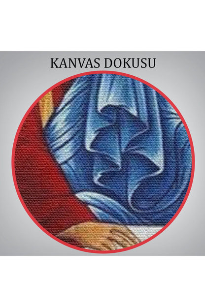 Andrei Rublev Tarafından Kutsal Üçleme Kanvas Tablo, Hristiyan Kilise Hediyesi-5327