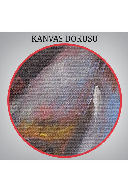 SZ KVS1-Dekoratif Duvar Tablosu-İngiliz Kırmızı Robin Kuşu Kanvas Tablo 6002