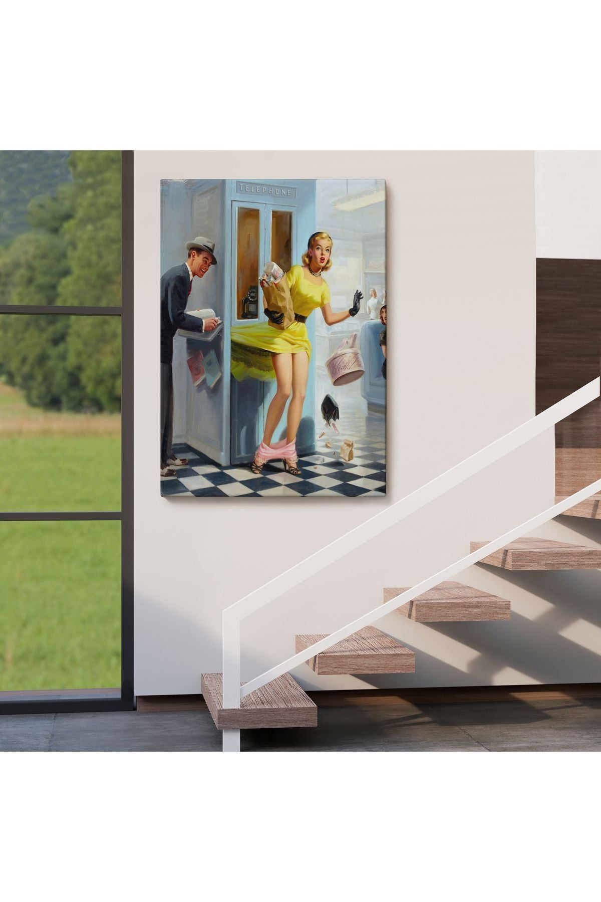 Kanvas, Duvar Tablosu, Dekoratif, Pin-up Girl 6458 EGKNV