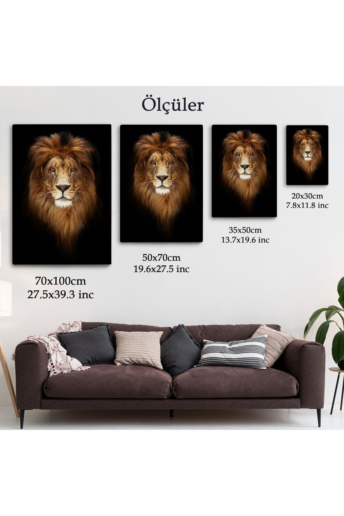 Aslan Dekoratif Kanvas Tablo-5966