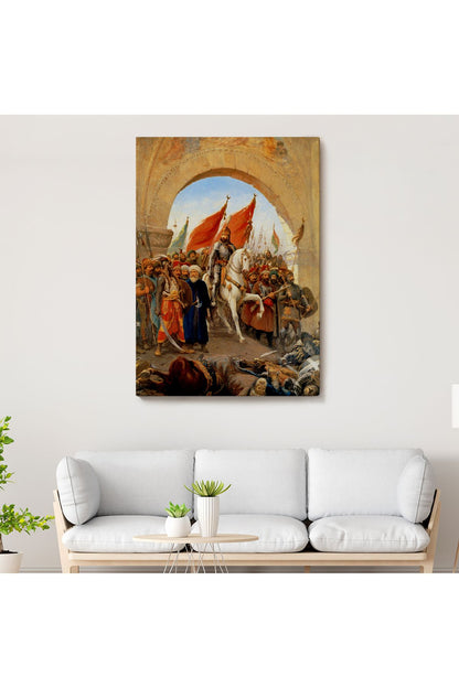 DB  Fatih Sultan Mehmet Istanbul'a Girişi Tablosu - Fausto Zonaro -6439