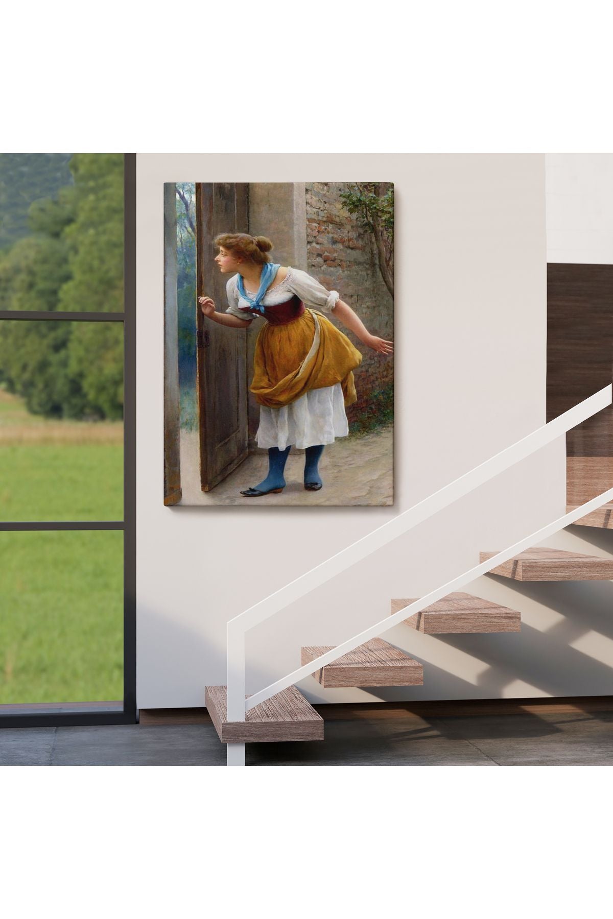 Eugene de Blaas'ın Kulak Misafiri Reprodüksiyon Tablosu-6276