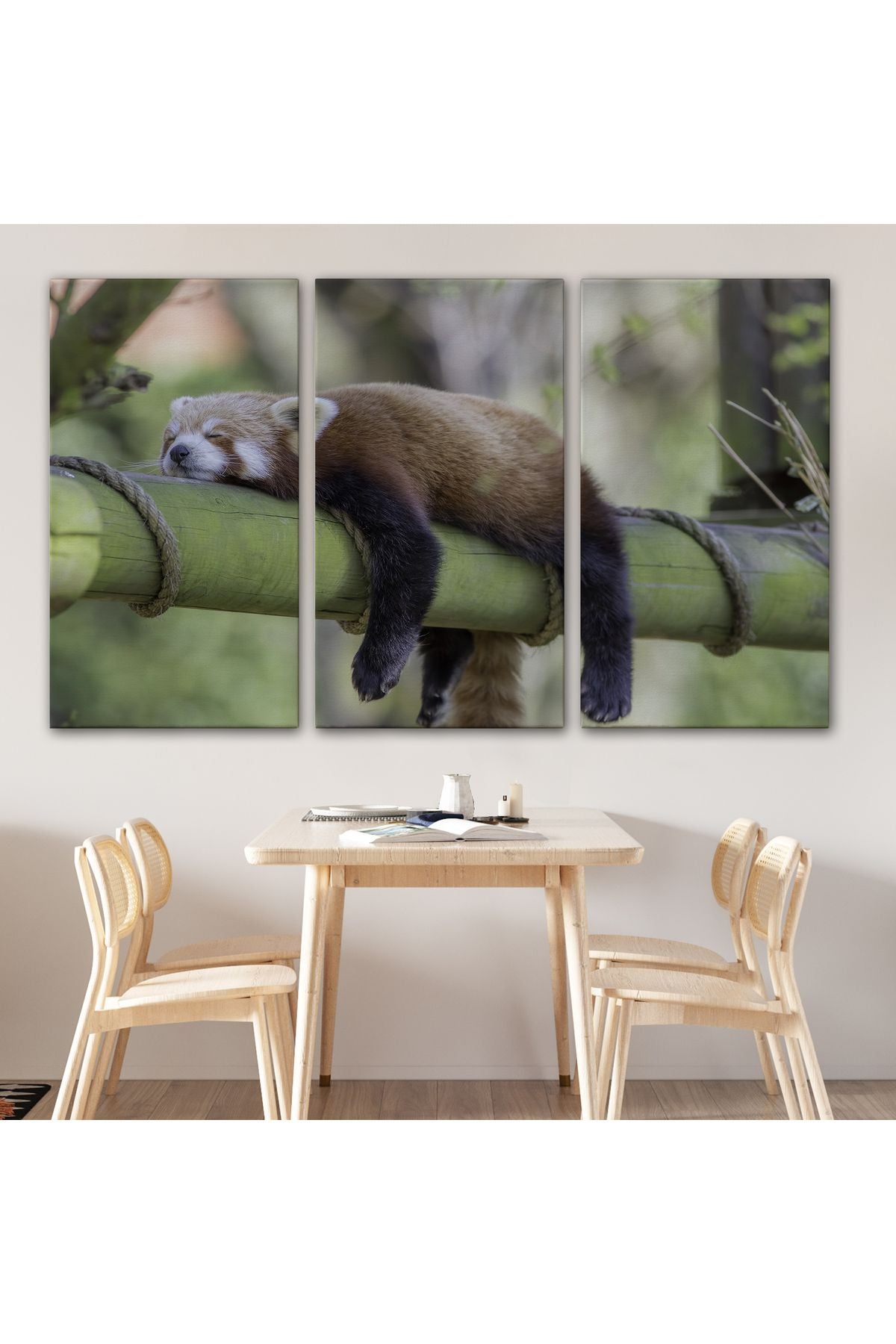 Kırmızı Panda Dekoratif Kanvas Tablo 1140