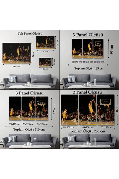 Kobe Bryant Los Angeles Lakers Kanvas Tablo / Black Mamba-5157