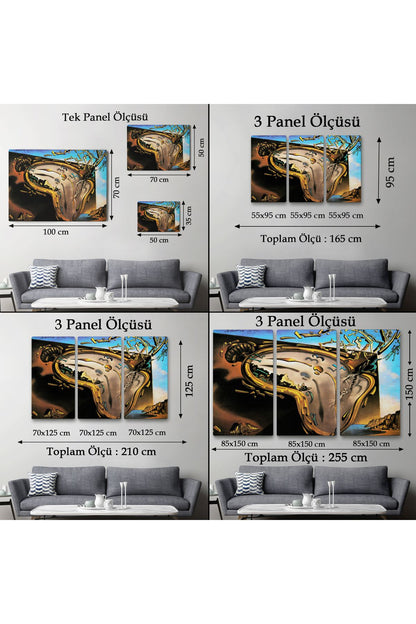 Salvador Dali'nin Eriyen Saat Belleğin Azmi Tablosu-6599