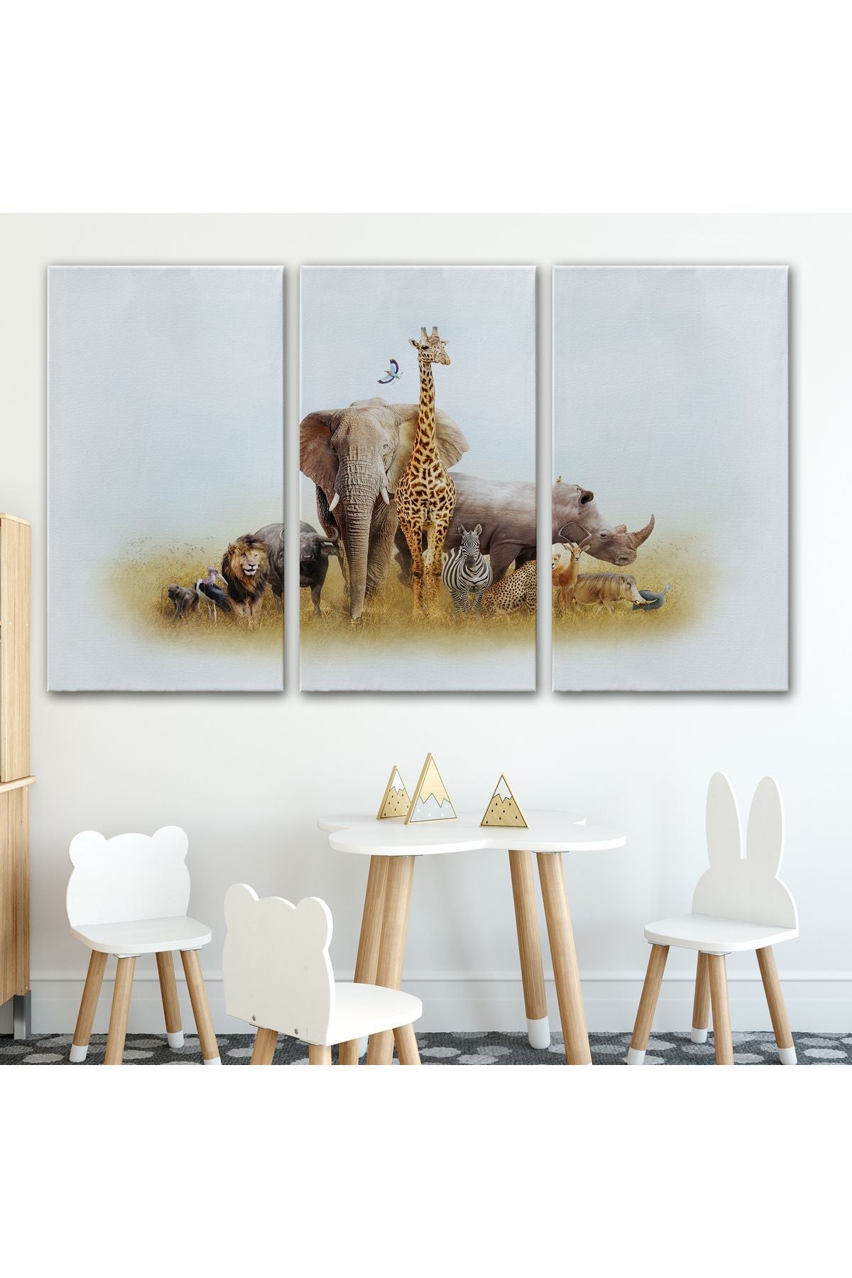 Hayvanlar Alemi Dekoratif Kanvas Tablo 1146