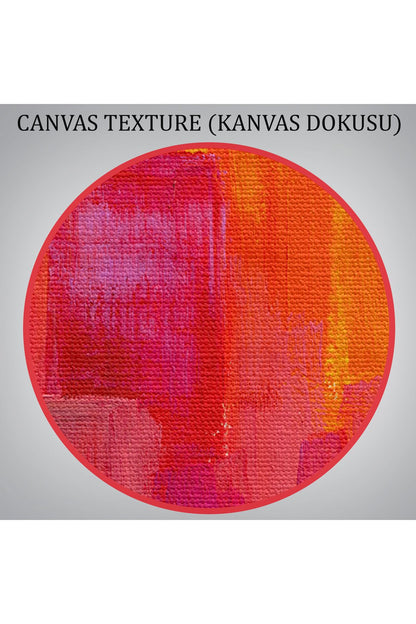 Renkli Şehir Silüeti Duvar Tablosu-1223