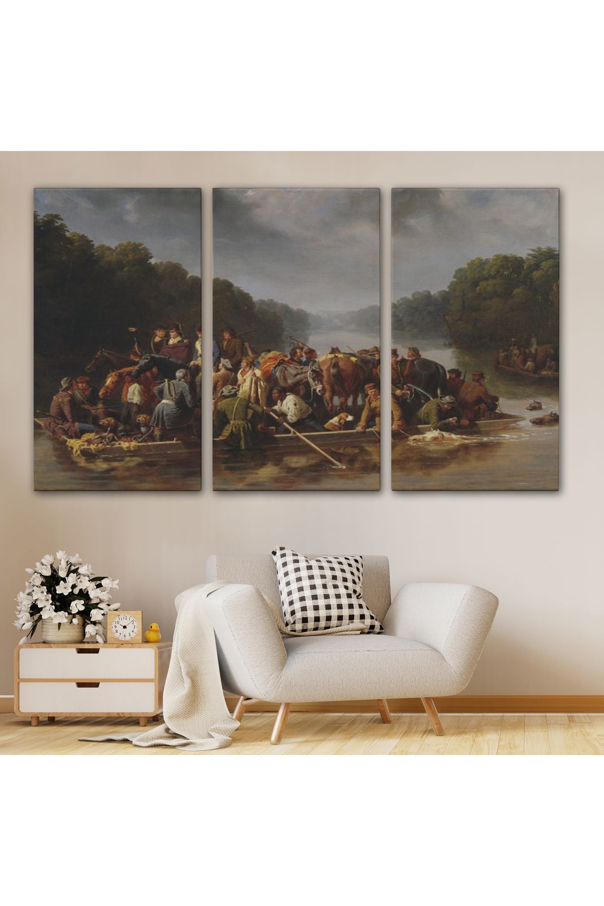 Dekoratif Duvar Tablosu-Marion Peedee'yi Geçiyor Eseri Tylee Ranney Kanvas Tablo 6544