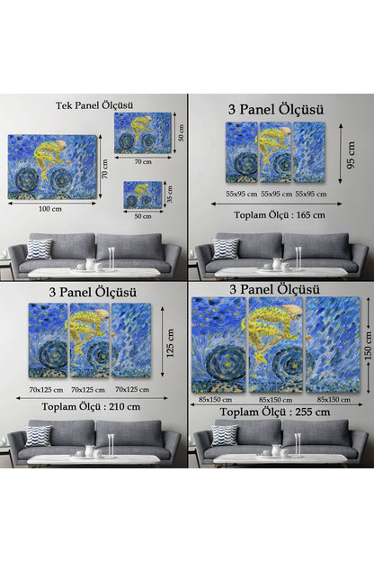 Yağmurda Süren Bisikletçi Yağlıboya Görünüm Dekoratif Kanvas Duvar Tablosu-3609