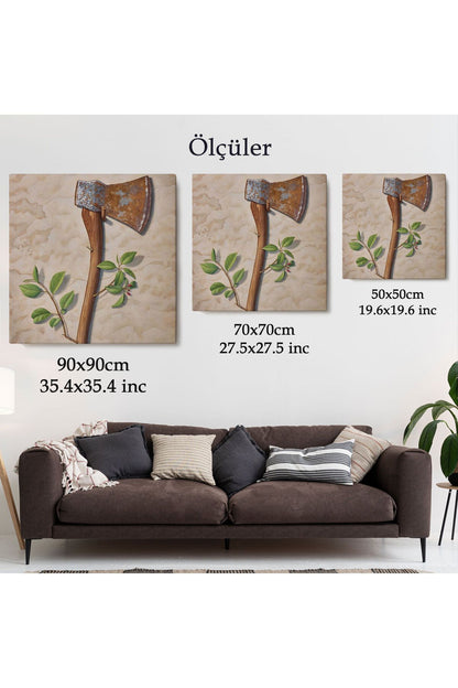 Çiçek Açan Batla Gerçeküstü Sanat Kanvas Tablo-5860