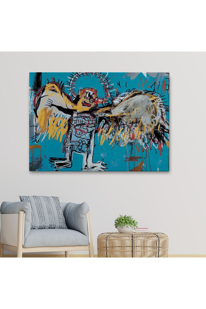 Jean Michel Basquiat'ın Düşmüş Melek Eseri Kanvas Tablo-5000