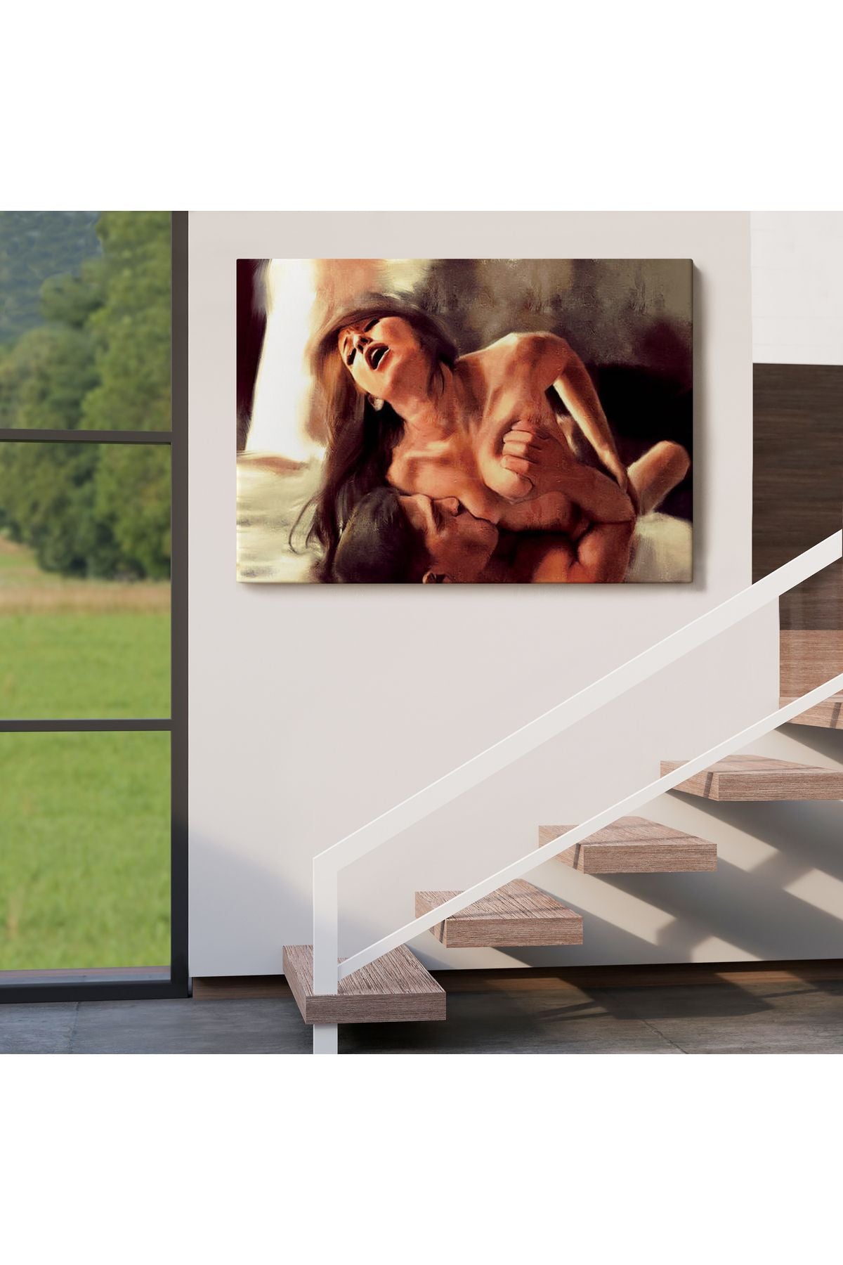 Aşk Çifti Dekoratif Duvar Tablosu-6585