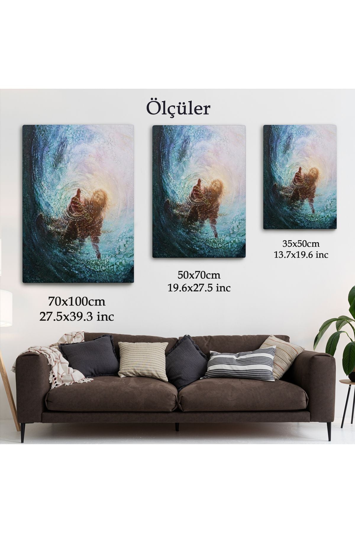 Tanrının Eli Dekoratif Duvar Tablosu, İsa-6307