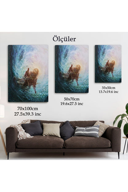 Tanrının Eli Dekoratif Duvar Tablosu, İsa-6307