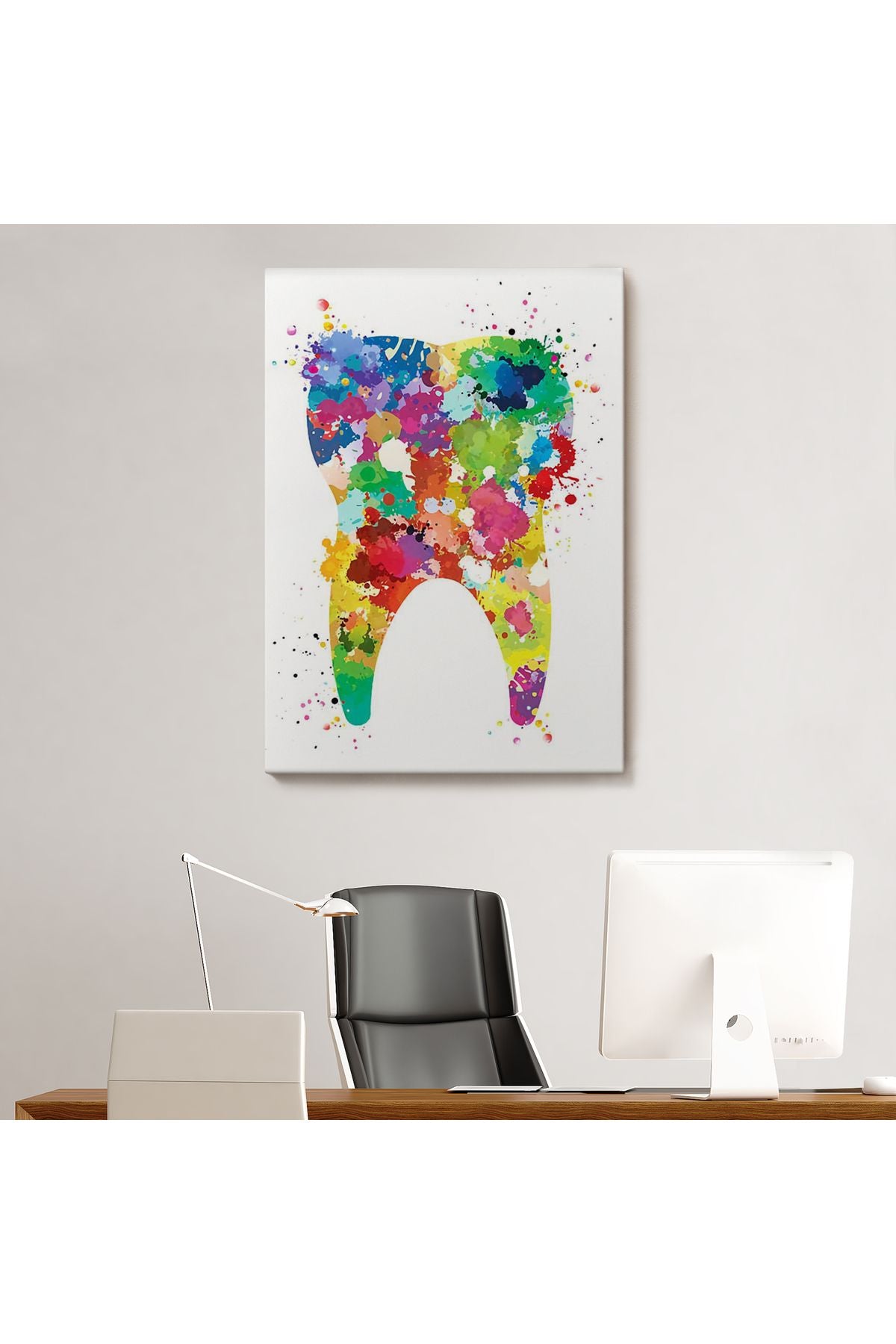 mdm 001seri Renkli Diş, Diş Hekimi Duvar Tablosu-6153