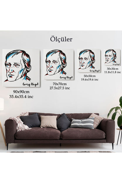 Georg Wilhelm Friedrich Hegel Dekoratif Kanvas Tablo-5819
