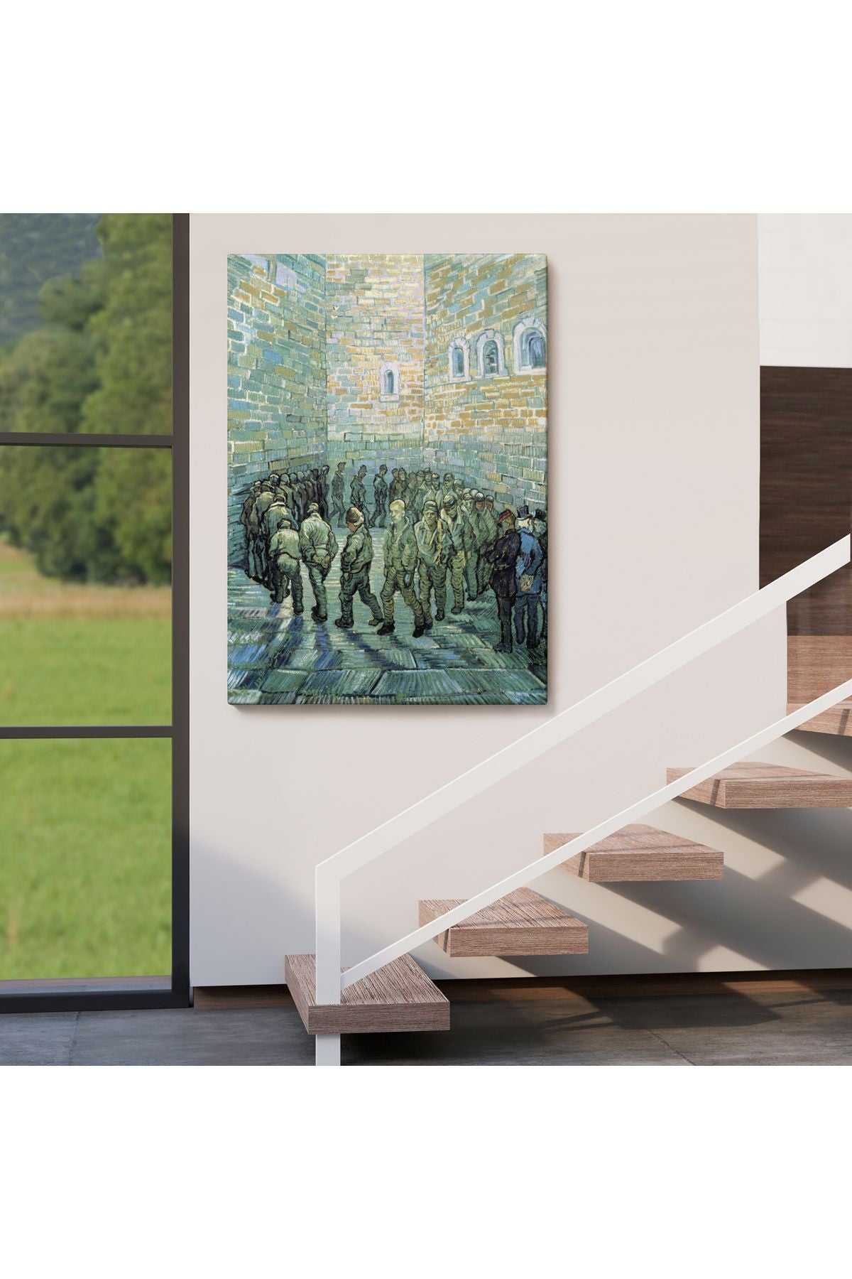 Vincent van Gogh Tutuklular Çemberi Tablosu -6445