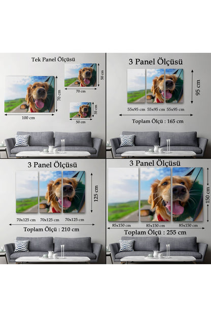 Köpek Dekoratif Kanvas Tablo 1130