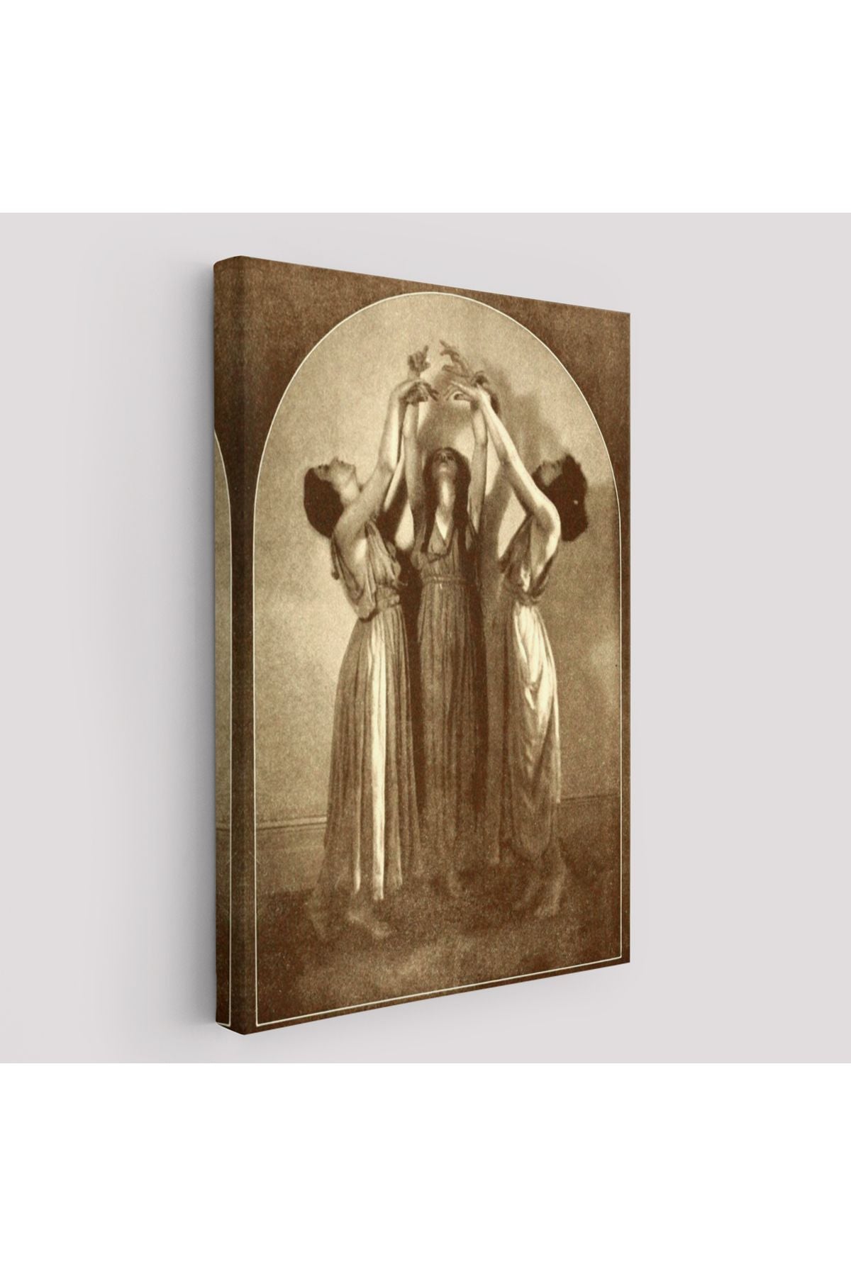 Şabat Ayinin de Dans Eden Kadınlar Dekoratif Duvar Tablosu Halloween -6385