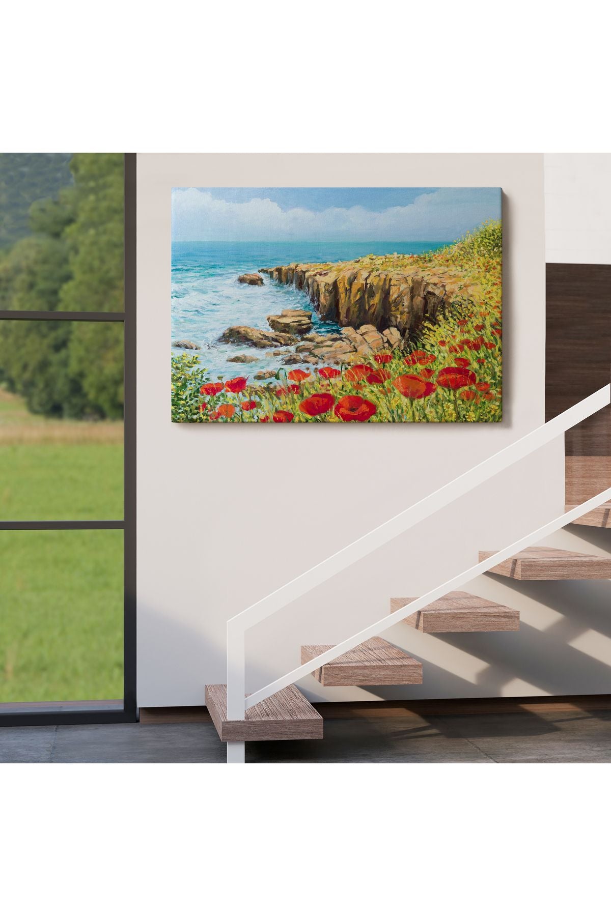 Deniz Manzaralı Dekoratif Kanvas Duvar Tablosu-3431