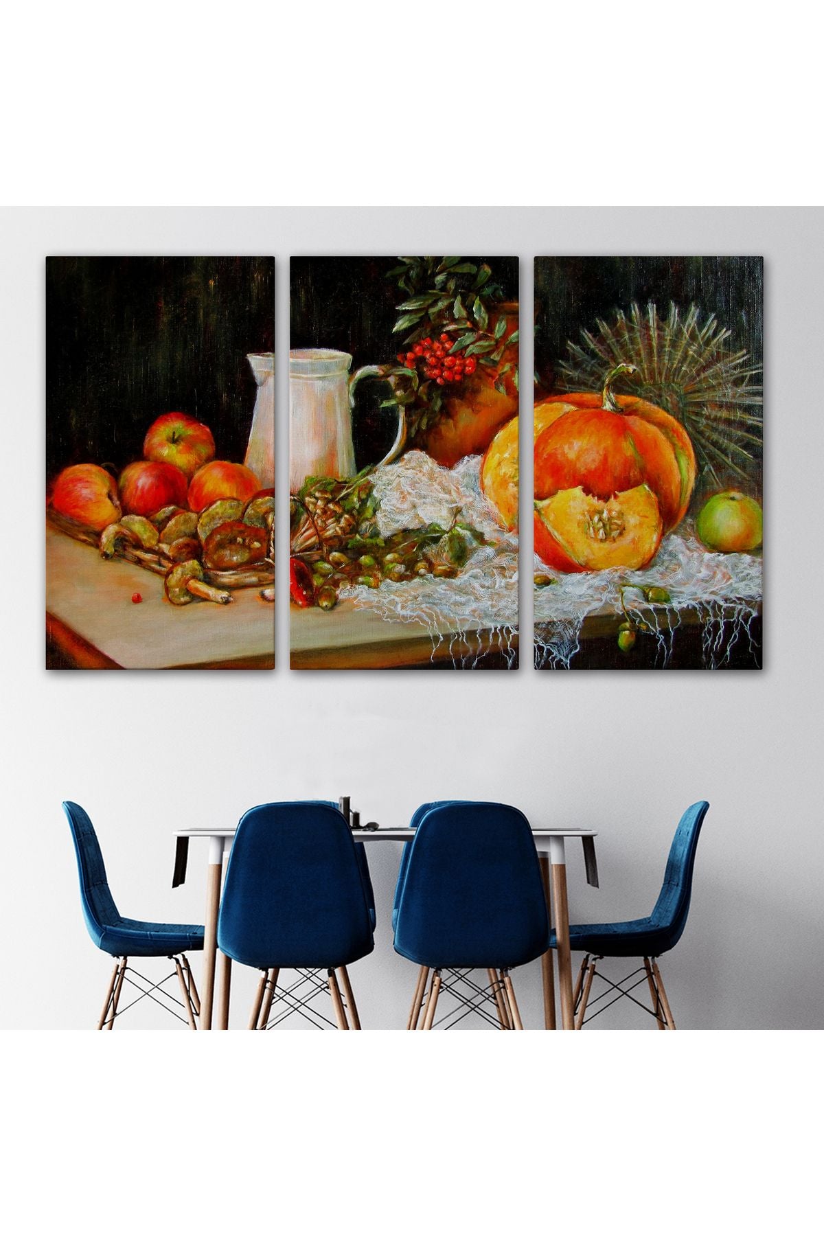 Masa Üstündaki Meyveler Yağlı Boya Görünümlü Tablo-1214