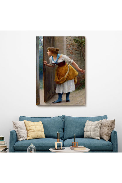 Eugene de Blaas'ın Kulak Misafiri Reprodüksiyon Tablosu-6276