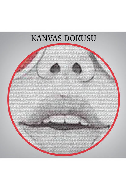 Dekoratif Duvar Tablosu-Çiçek Saçan Optimist Kadın Kanvas Tablo 6269