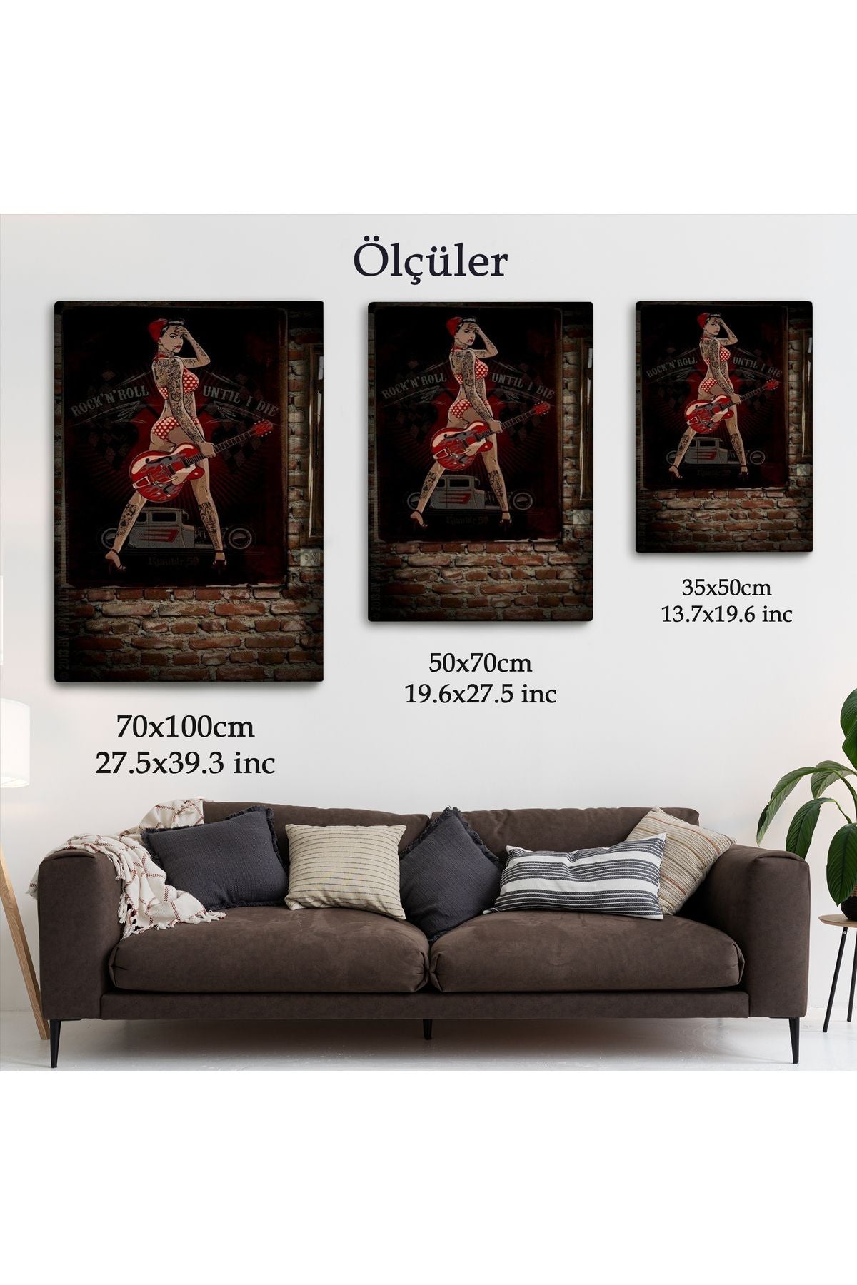 Müzisyen Kadın Dekoratif Duvar Tablosu-6496