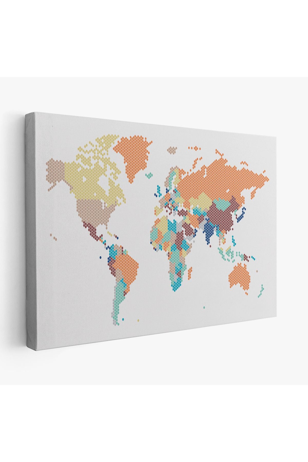 Dünya Haritası Dekoratif Kanvas Tablo 1061